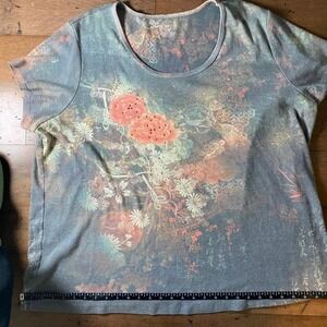 Venezia multicoloured floral print top